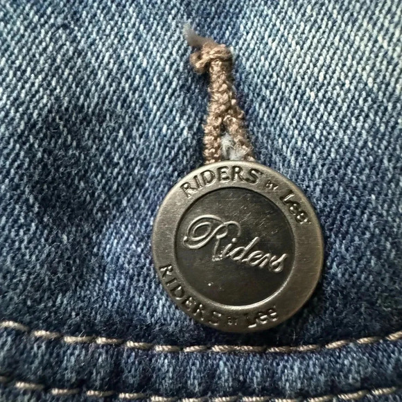 Women’s Lee Riders Denim Jean Jacket Size Large Stretch - Picture 4 of 6